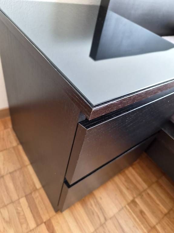 Comodini:  2er Set IKEA MALM Nachttische + Glasplatten – Usato da Wettingen venduto da mil_hrs8 1