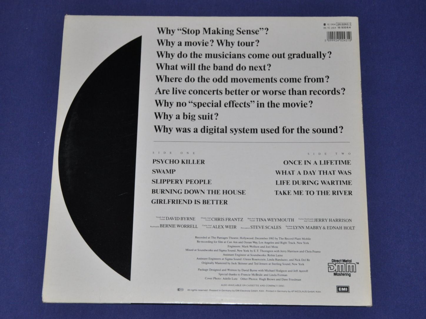 Schallplatten: LP Talking Heads - Stop Making Sense – Gebraucht aus Boll von Theodora15 1