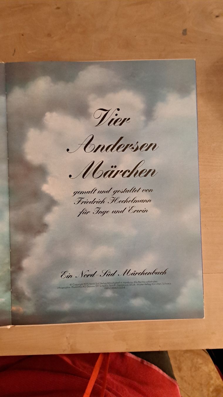 Libri: F. Hechelmann, Vier Andersen Märchen, Bilderbuch, EA 1975 – Usato da Zürich venduto da chusel 3