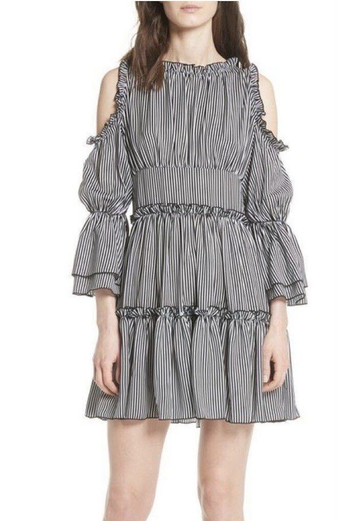 Maje Kleider: Robe Maje rayée volants taille 1 polyester neuve – Neu (gemäss Beschreibung) aus Morges von sandy069 7