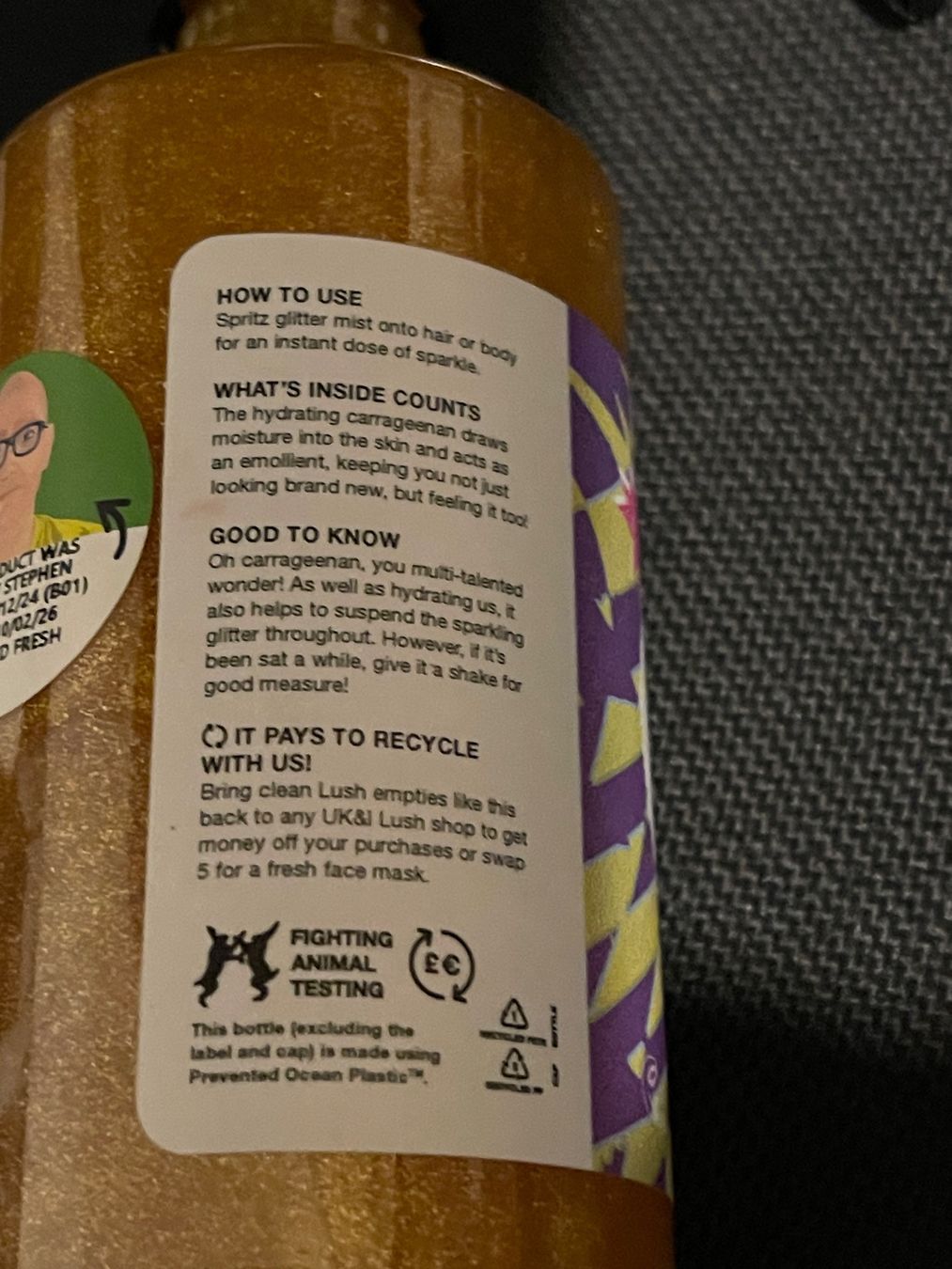 Lush Parfum & Eau de Toilette: Lush Golden EGG Glitter Mist - Funkelnder Goldschimmer – Neu (gemäss Beschreibung) aus Neuenhof von chontguet 2