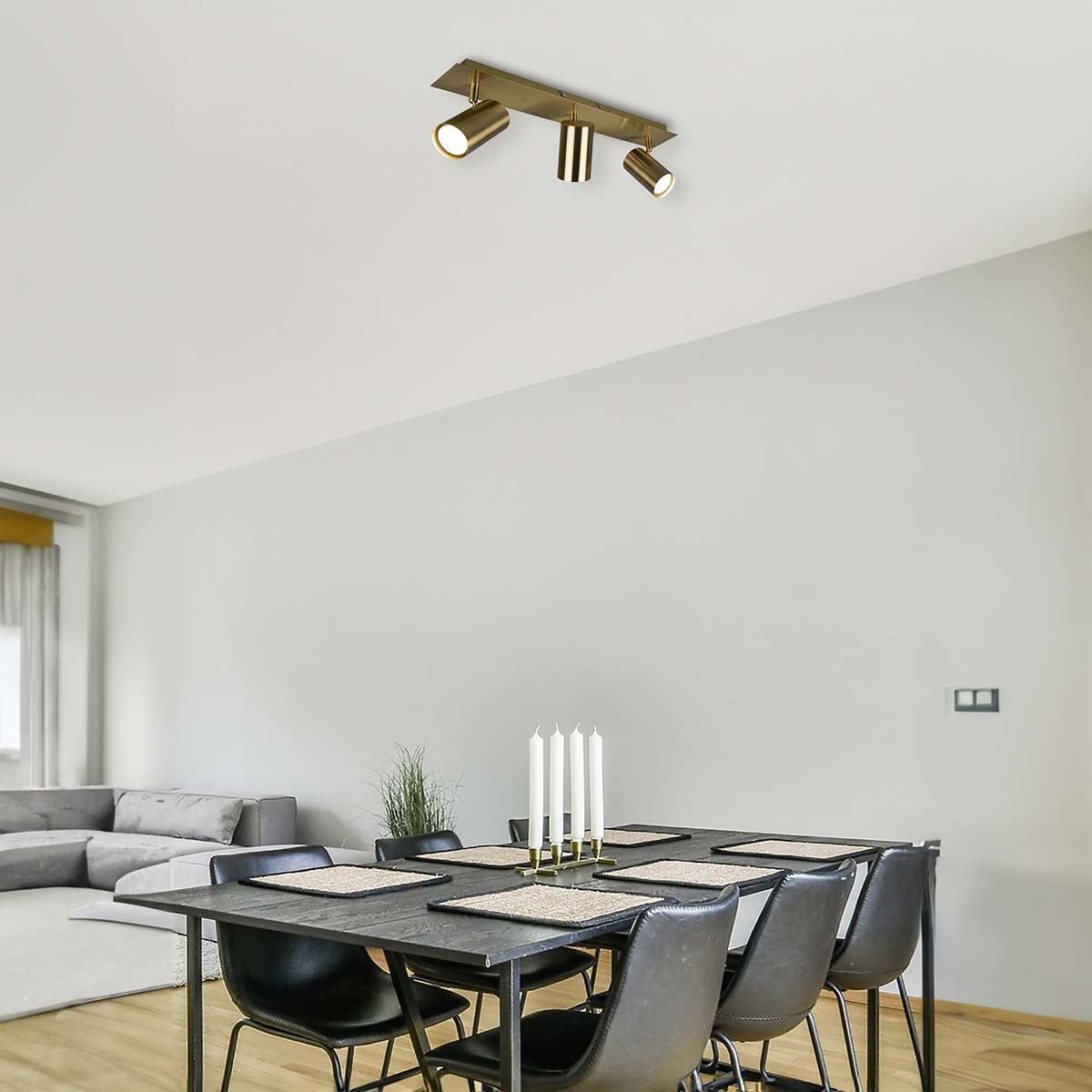 Lampade: Deckenleuchte, Metall, 48 cm x 9 cm – Nuovo (secondo la descrizione) da Kreuzlingen venduto da Smart-Light 1