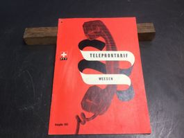 Heft PTT Telefontarif Weesen 1961 Rarität für Sammler
