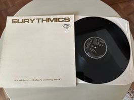 EURYTHMICS tolle It's alright Maxi Vinyl Kult Top 80's