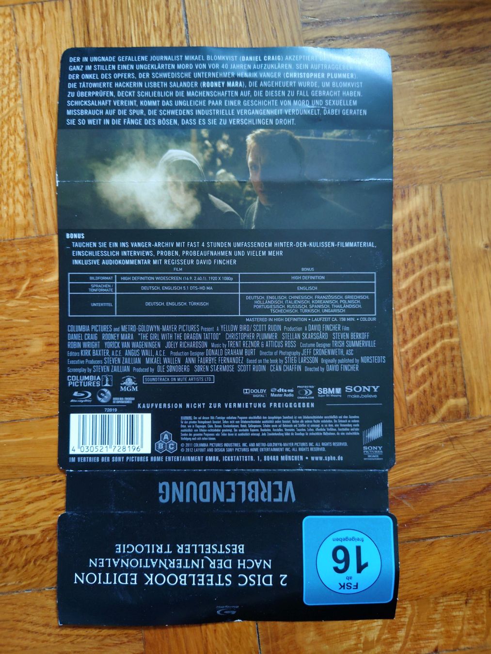 Tutti i DVDs: Verblendung - Blu-ray - Steelbook – Usato da Yverdon-les-Bains venduto da Scottish_Blood 3