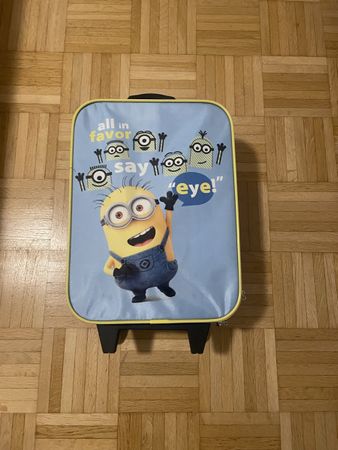 Kinder Trolley Minions Motiv blau guter Zustand