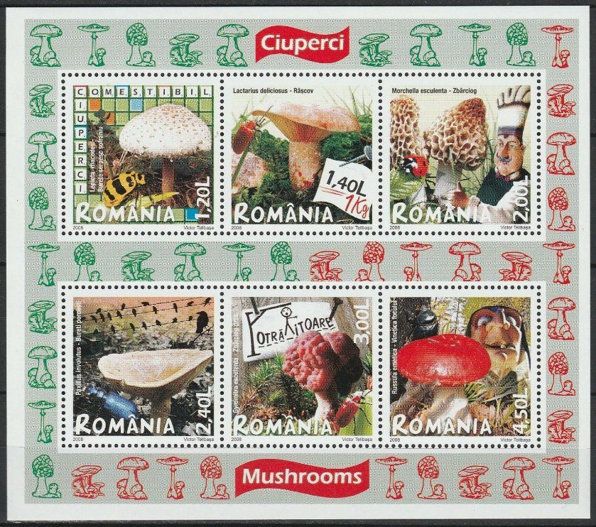 Tutti i francobolli: Rumänien 2008 Pilze postfrisch – Nuovo (secondo la descrizione) da Lausanne venduto da dsi_7l2q
