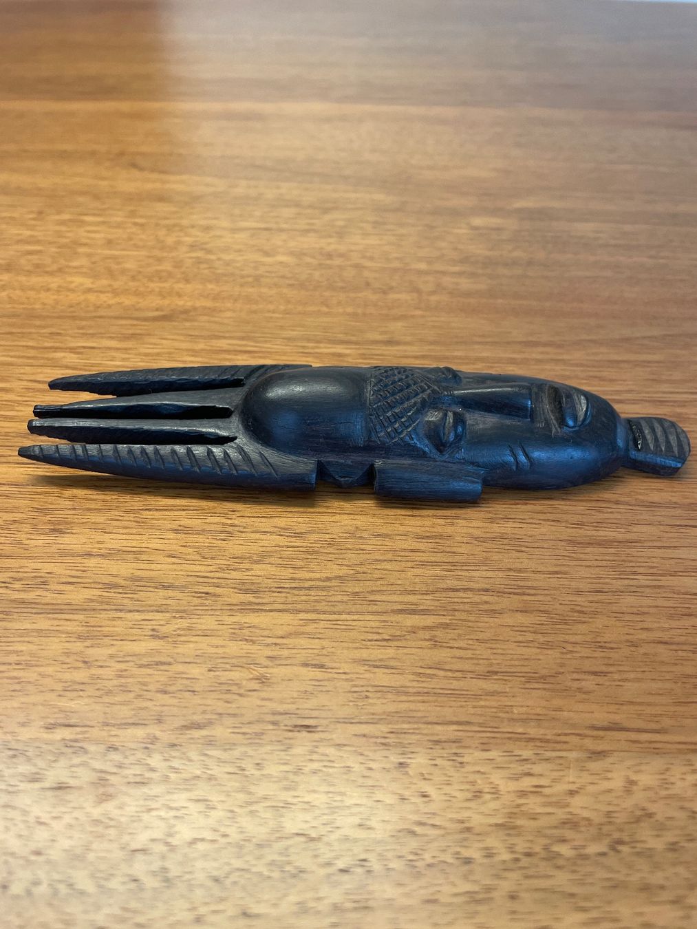 Internationale Kunst: Afrikanische Ebenholz Maske Senegal Semainier Wanddeko 16cm – Gebraucht aus Wettswil von mar_n62n 2