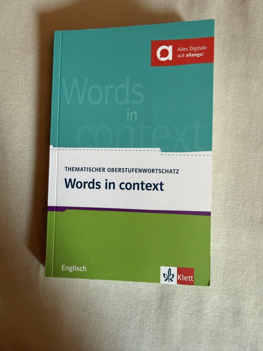 Livres: Words in Context (Englisch) – Neuf (Voir description) à Sarnen par ale_7ph7