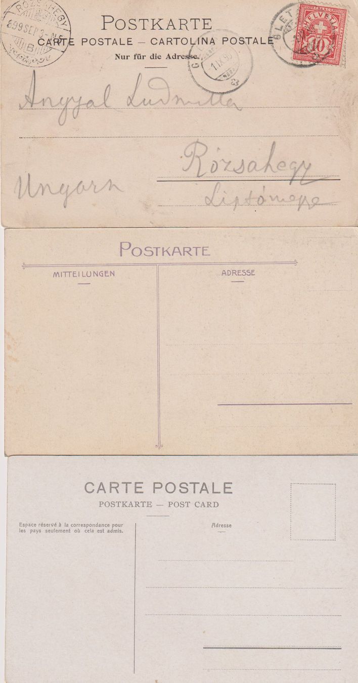 Cartoline postali: 3 Ansichts- / Postkarten – Usato da Eschlikon TG venduto da PhilCon 1