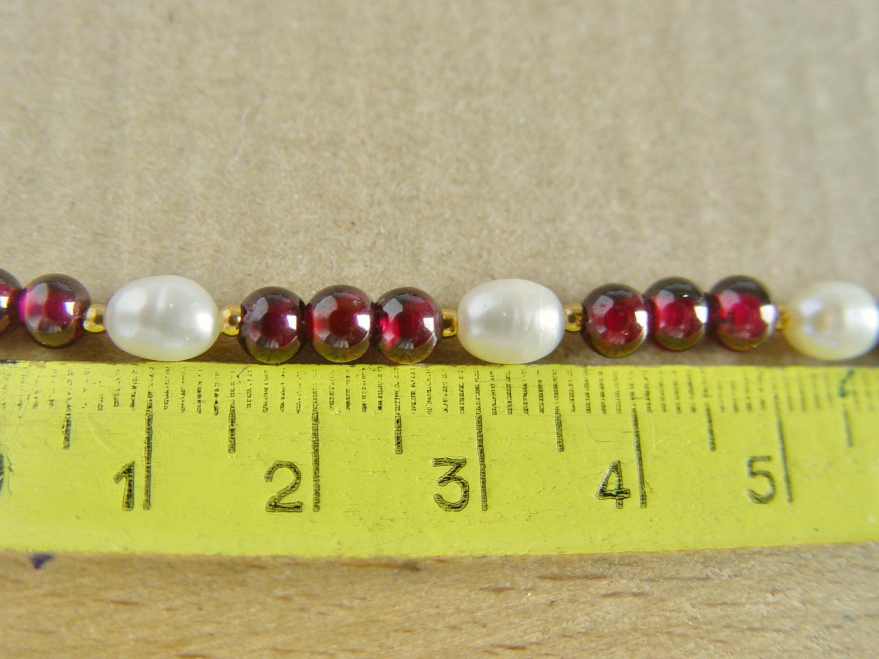 Catenine: Kette aus Granat und Perlen – Nuovo (secondo la descrizione) da Henggart venduto da gernli 6