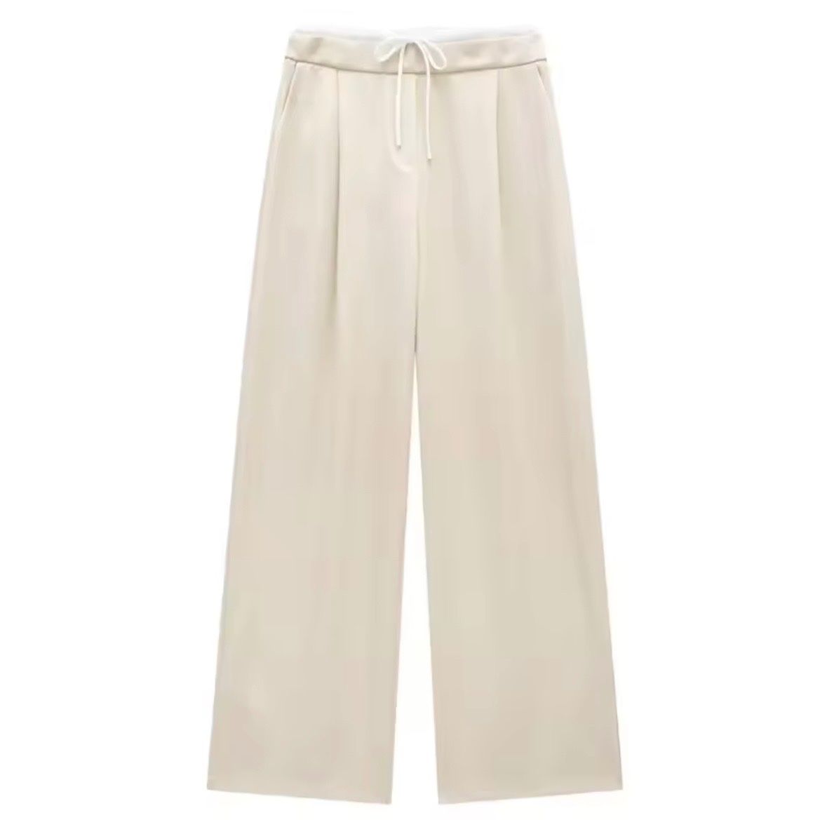 Pantaloni: Damen Hosen Creme Weitbein Grösse S – Usato da Kloten venduto da swarovski16