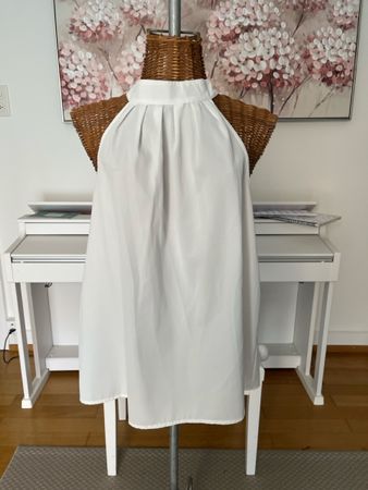 Neckholdertop, weiss, M