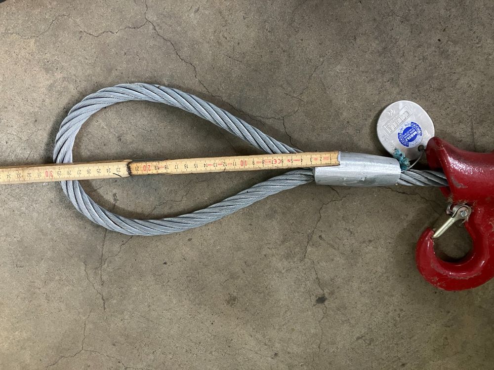 Ejoyous Drahtseil Für Seilwinde - 4mm X 12m Stahlseil Mit Haken 2000LBS