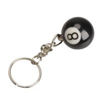 ★ Billardkugel Schlüsselanhänger Nr. 8 Schwarz, Poolball, ab