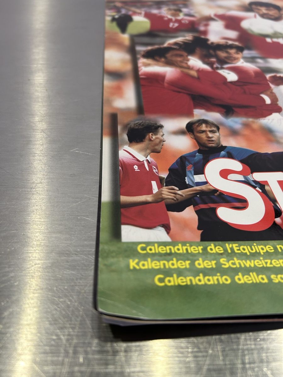 Calendari: Alter Kalender Schweizer Nationalmannschaft 1997 – Usato da Bern venduto da spraydose 5