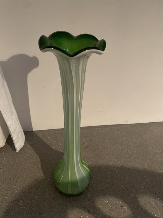 Grüne Porzellanvase 'Emerald Elegance' – 20,3 Cm Hoch, Mit Craquelé-Oberfläche, Für Blumenarrangements