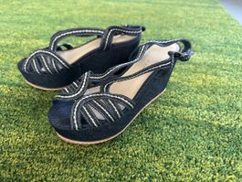 Charles & Keith Denim Wedges | 36 | LIKE NEW