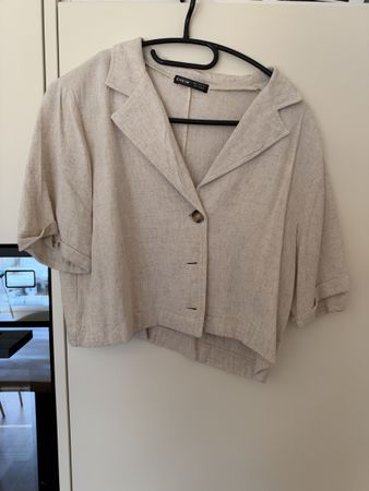 Kurze Bluse Shein beige Grösse S guter Zustand
