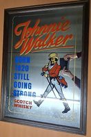 Johnnie Walker Werbespiegel "Still going strong" 60x85 cm