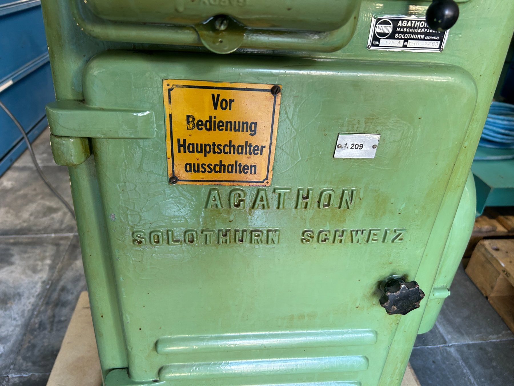 Alle Maschinen: AGATHON 175A Schleifmaschine – Gebraucht aus Rothenfluh von BitterlinPartner 5