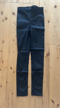 Beschichtete Hose, Schwarz, Grösse W26 L32