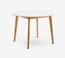 Esstisch JYGIND JYSK, rund Ø105 cm, weiss/Eiche