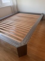 Bett 200x140 Stahl poliert