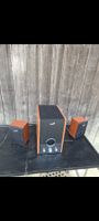 Genius Lautsprecher Set 2.1 schwarz Holzoptik guter Zustand