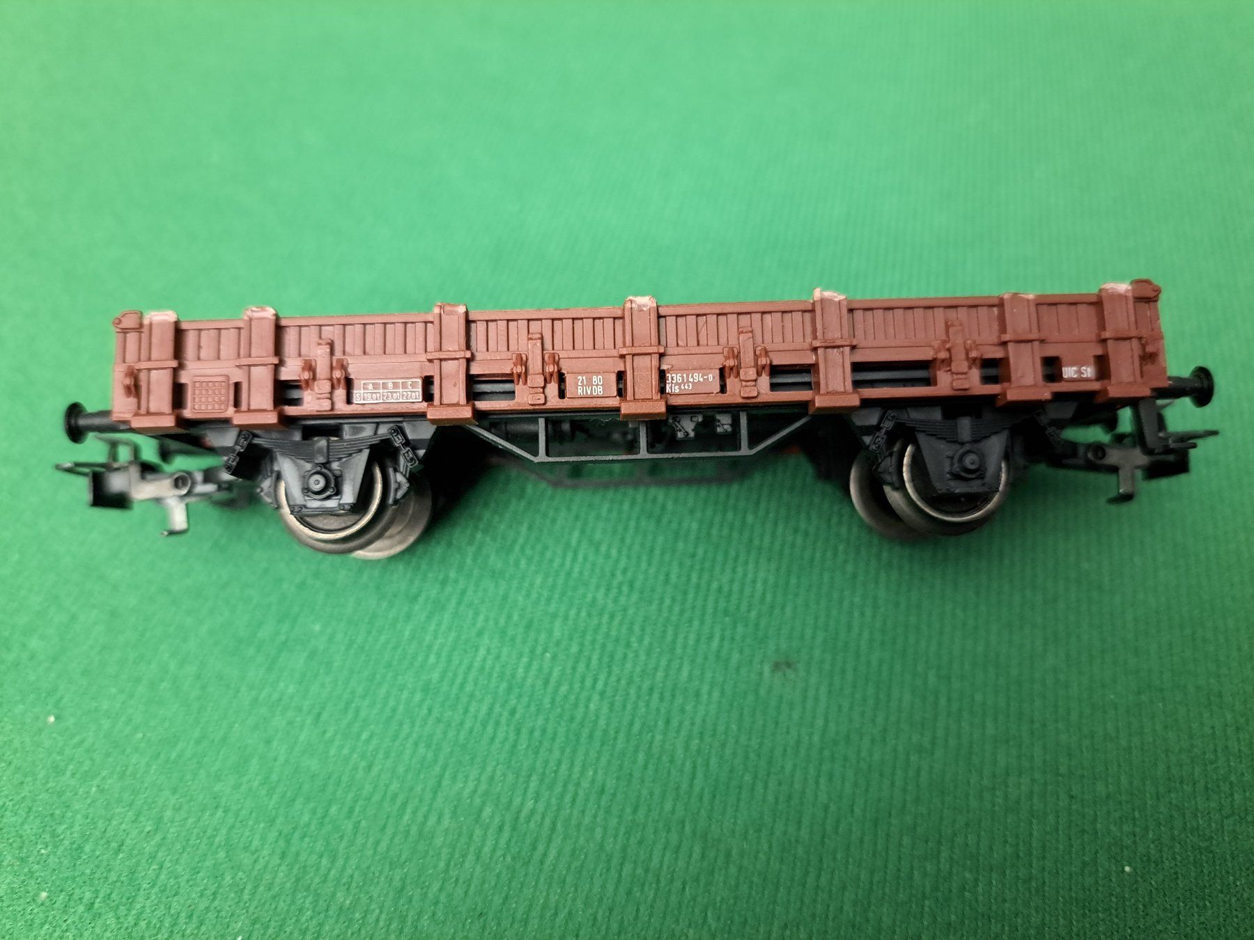 Märklin Modellini di ferrovie: Güterwagen braun Märklin H0 ca. 13cm – Usato da Spiez venduto da Pistach99 2