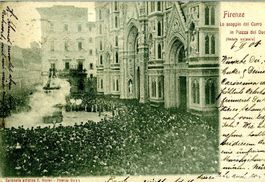 Frienze - Florenz scoppio del carro 1901