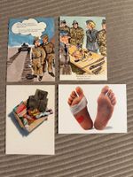 4 Juxpostkarten Militär - Schweizer Armee