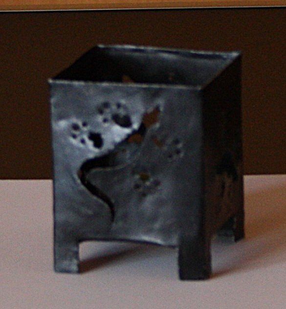 Portacandele: Windlicht Metall schwarz 6x6x7,5cm – Usato da Flüelen venduto da Diversicum-Shop 2