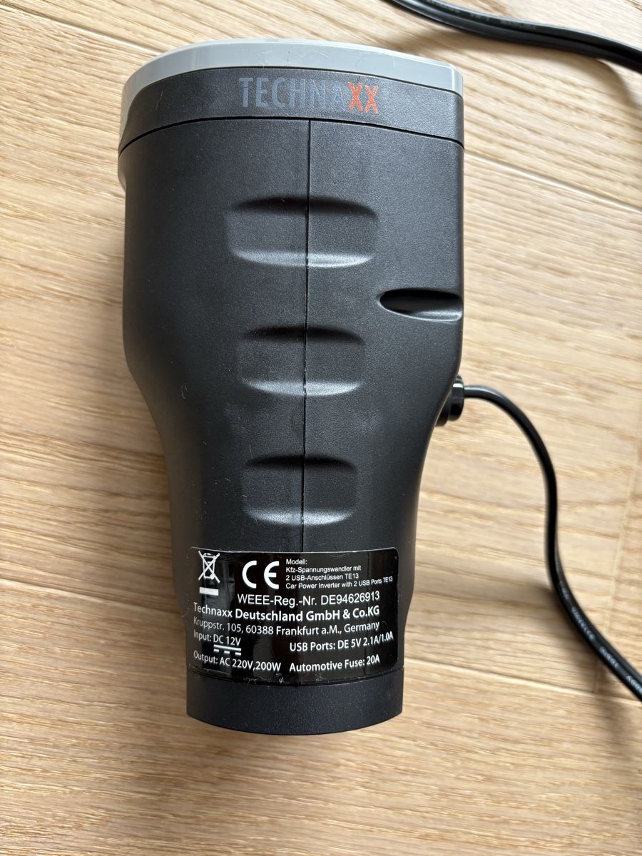 Inverter: Technaxx Wechselrichter Auto-Ladekabel – Usato da Gommiswald venduto da mob_nlt8 1