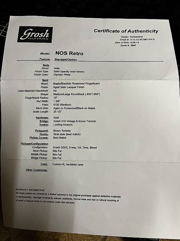 Carte collezionabili: Dan Grosh NOS relic – Usato da glarus venduto da Berggeist0 4
