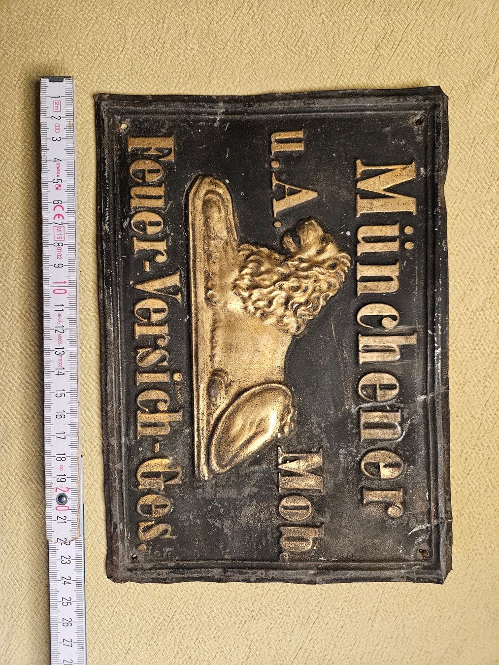 Insegne: altes Versicherungs-Schild – Usato da Muri b. Bern venduto da rasastro 1
