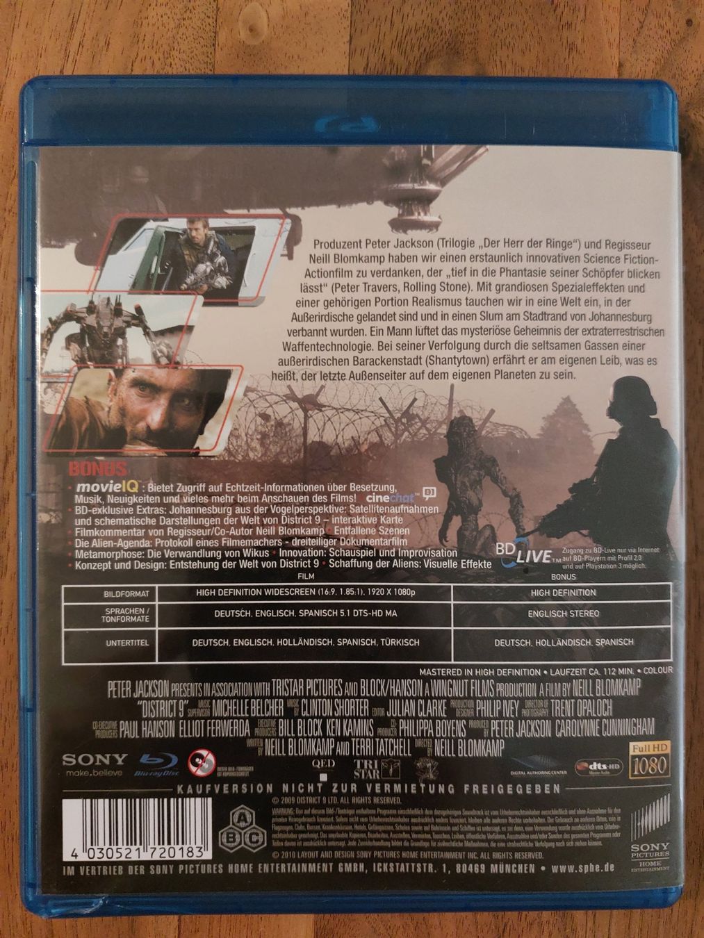 Tous les DVDs: Blu Ray - District 9 – D'occasion à Rheinfelden par FilmAuktion 1