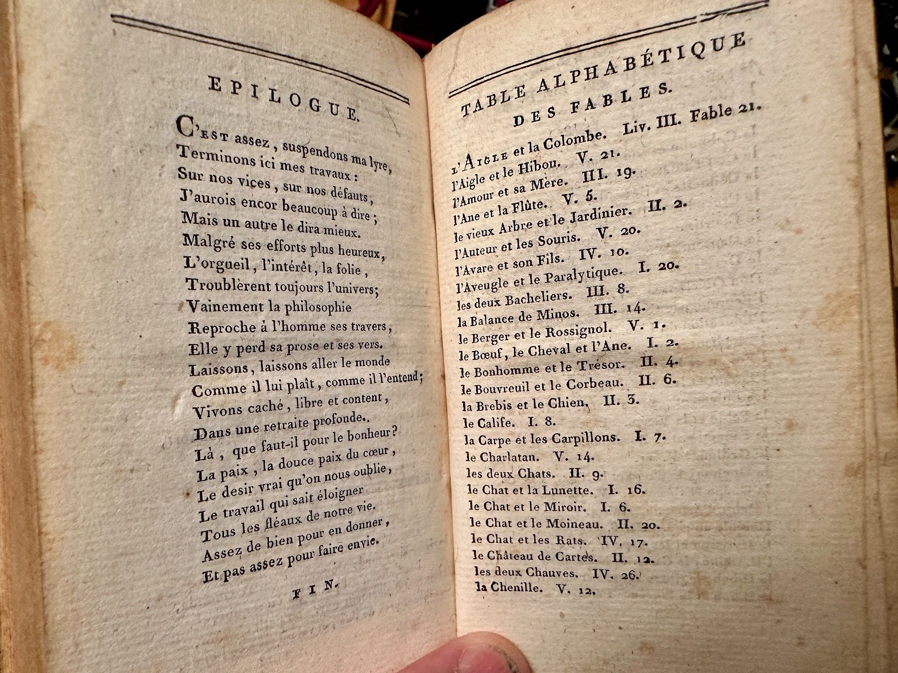 Libri: Fables de Florian. – Usato da Zürich venduto da allp 7