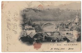 Berne, Pont de la Nydeck, A. Wicky, phot., gel./circ. 1900