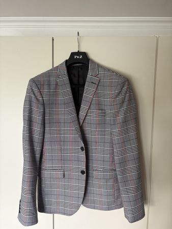 MAN Autumn Blazer - Men's Checkered Jacket - Size 48