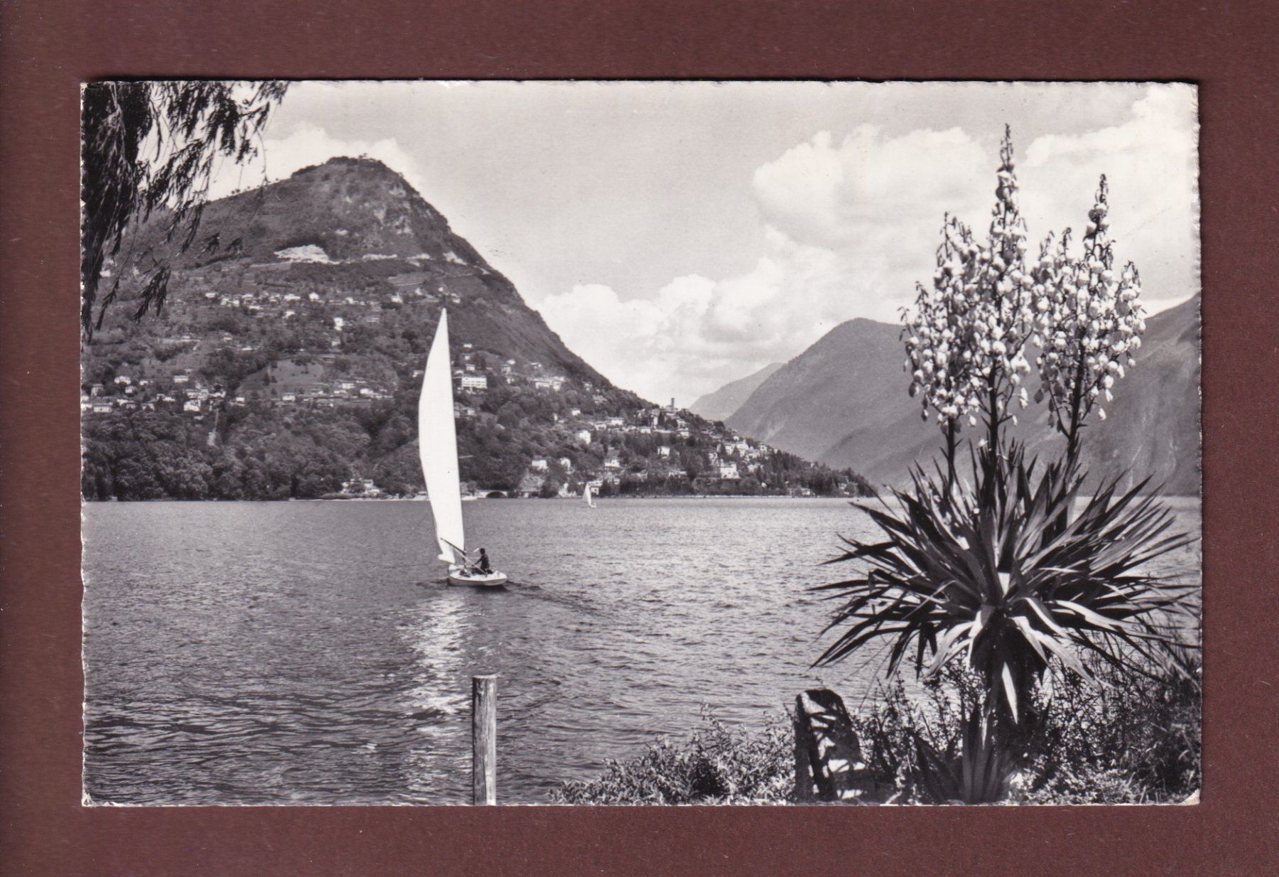 Cartoline postali: LUGANO - Monte Brè - 1961 – Usato da Pully venduto da nicecards-shop