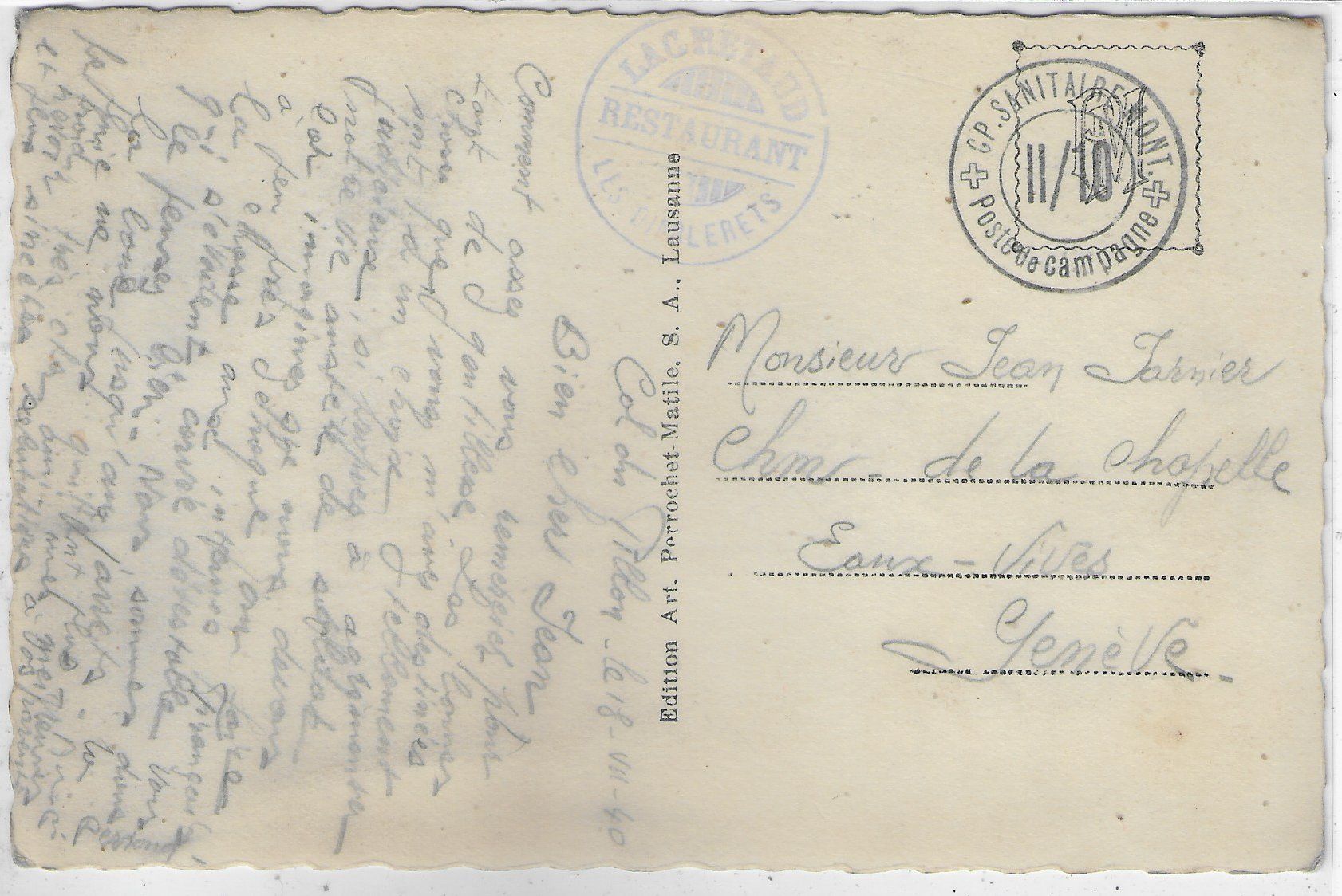 Cartoline postali: Lac Retaud - Les Diablerets – Usato da Ettingen venduto da Kartenplanet 1
