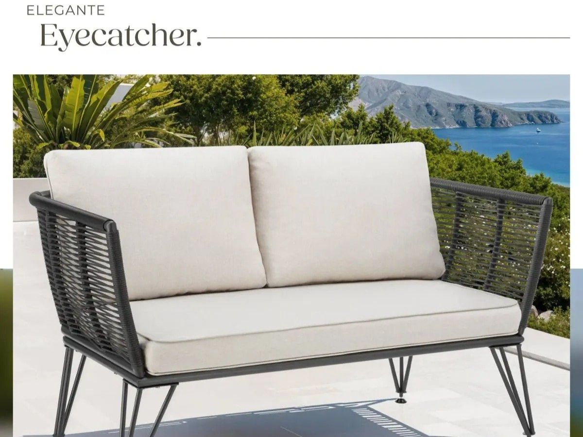 Divani: Garten Loungesofa Rope Design mit Polyrattan VELTORA – Nuovo e nell'imballaggio originale da Lachen SZ venduto da sw3zzy 3