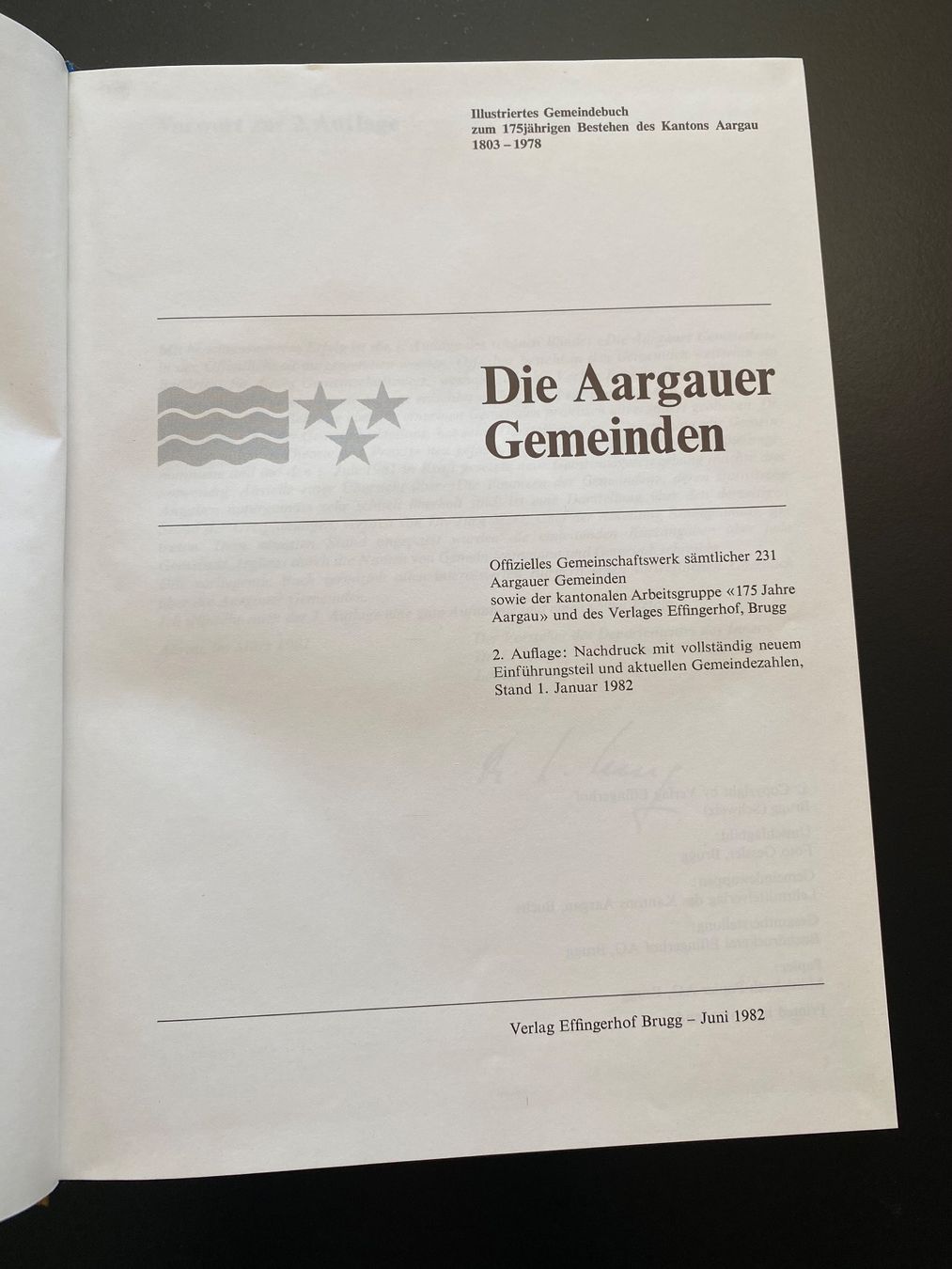 Livres: Die Aargauer Gemeinden / 2. Auflage 1982 – D'occasion à Nussbaumen AG par schuba2000 2