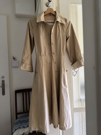 Vintage Beige Dixin Coat, Made in Finland, Perfect for Autum