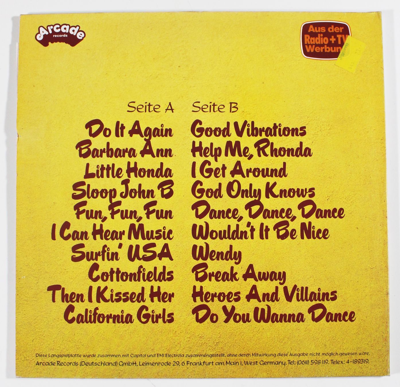 Dischi in vinile: LP BEACH BOYS - 20 GRÖSSTEN HITS 1st Press 1977 Gatefold – Nuovo (secondo la descrizione) da Brüttisellen venduto da Collector-Corner 2