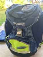 Ergobag Rucksack Set Etui blau Polygon Design