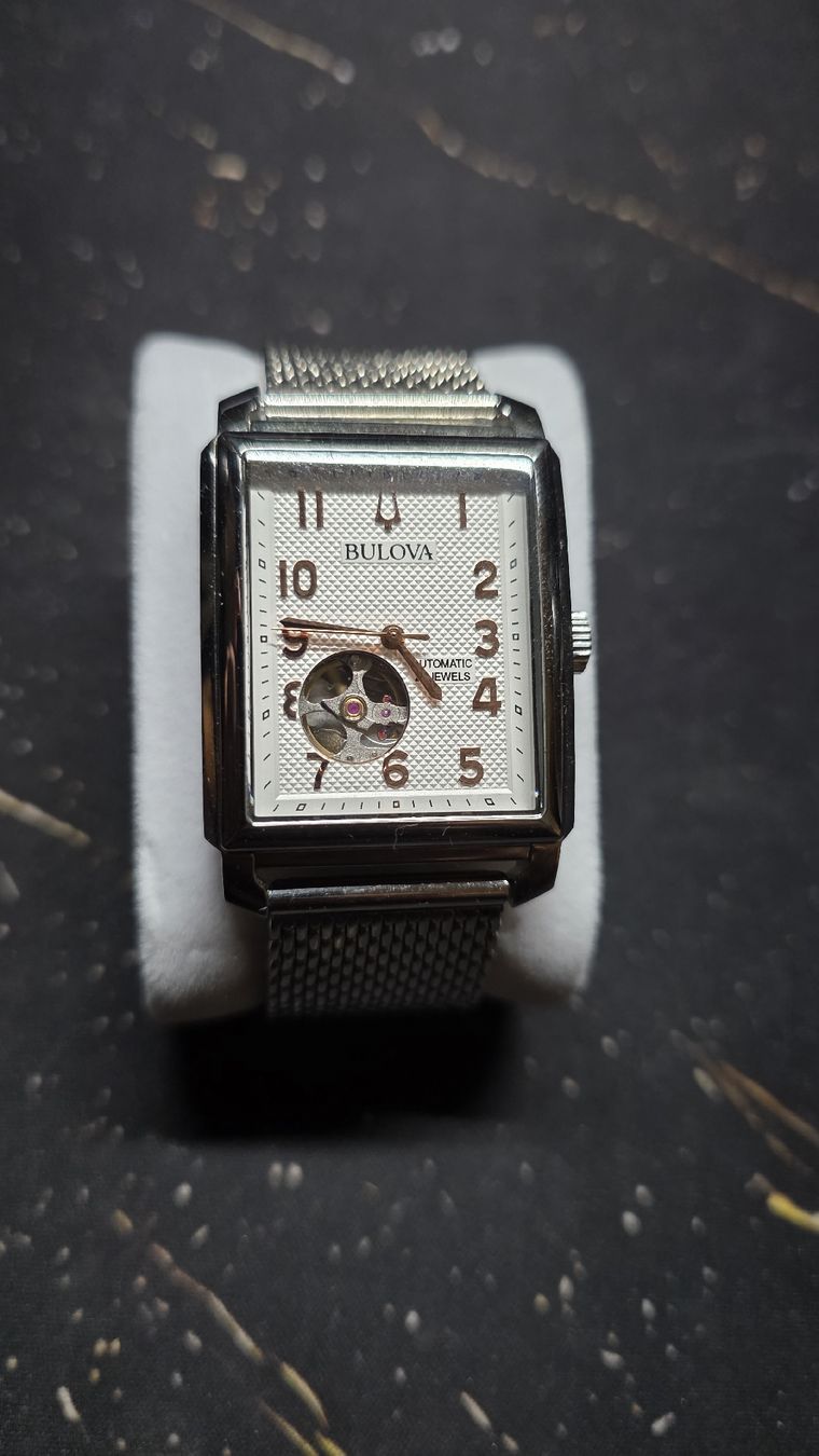Bulova Uhren: Bulova Automatic Watch Stainless Steel Mesh Strap Rectangula – Neu (gemäss Beschreibung) aus Winterthur von Mic_g8cb