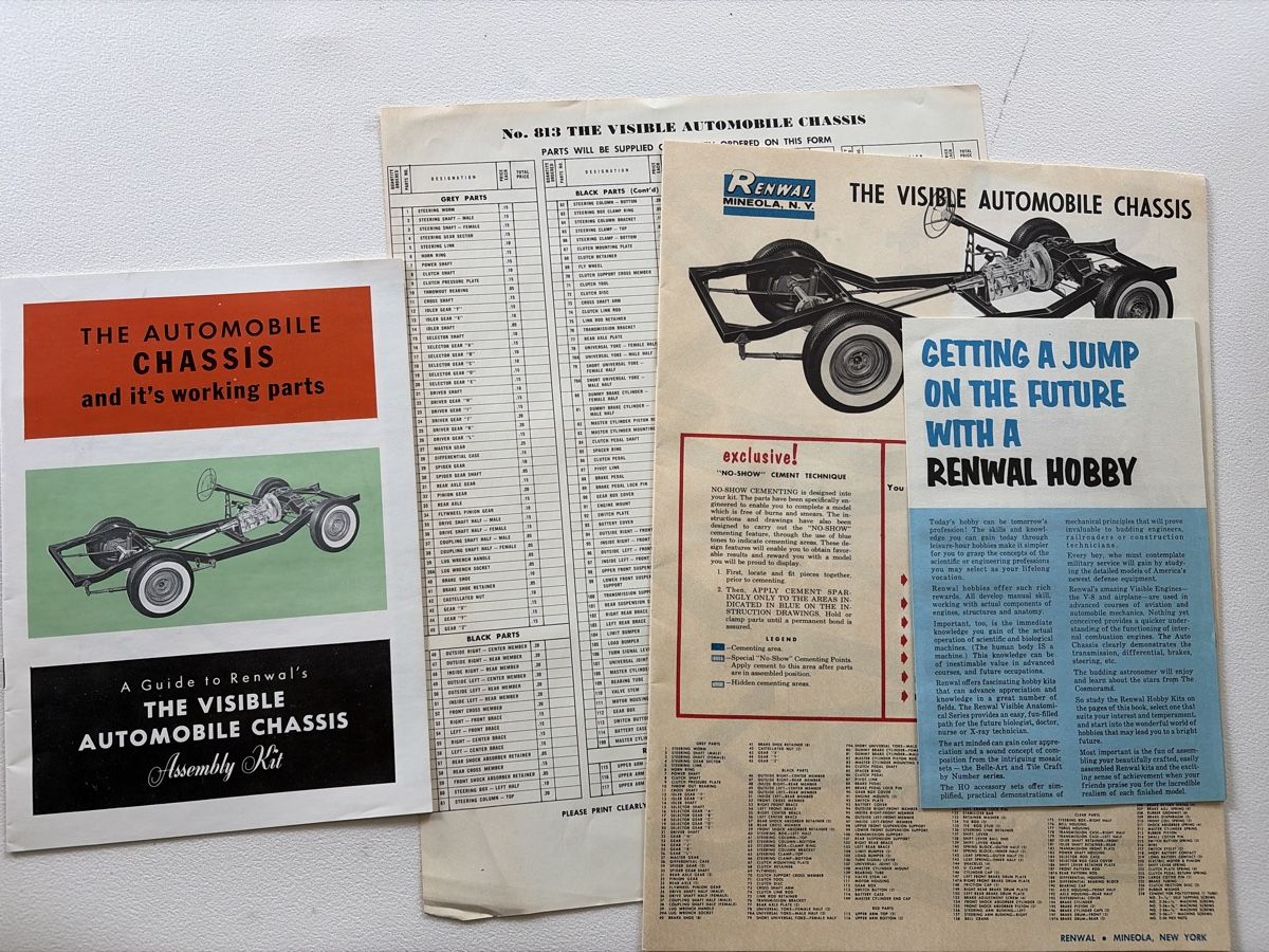 Baukästen: Renval Automobile Chassis Bausatz von 1963 – Gebraucht aus Grellingen von Toyhamster 2