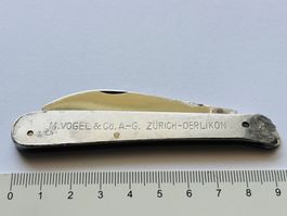 Sackmesser Taschenmesser ALU Schweiz Vogel Zürich - Oerlikon